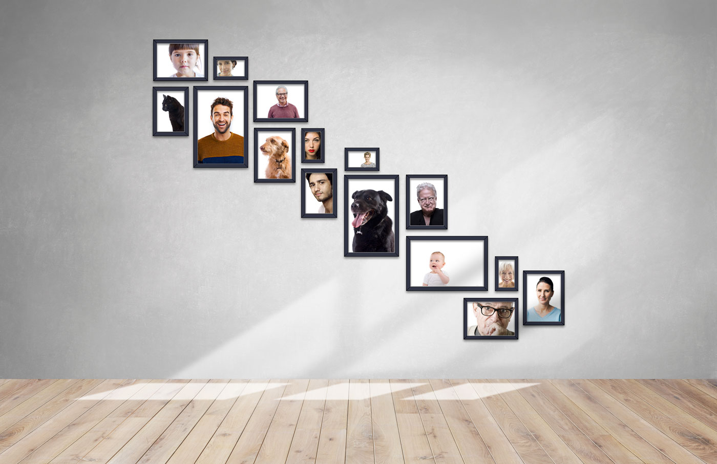 Portafotos de pared múltiples para llenar tu casa de recuerdos inolvidables